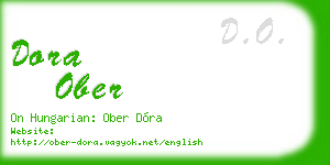 dora ober business card